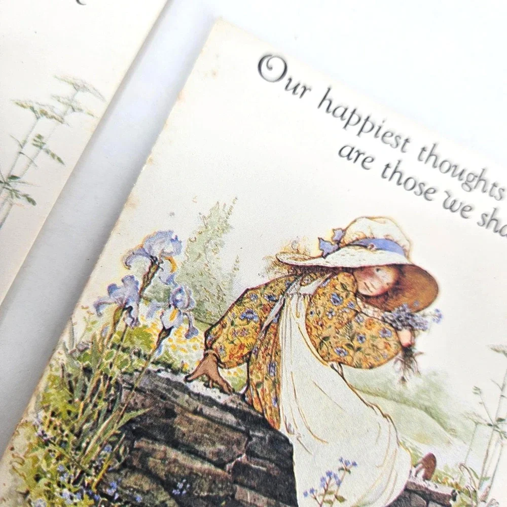 5‎ Vintage 1982 Holly Hobbie Forget Me Not American Greetings Cards & Envelopes